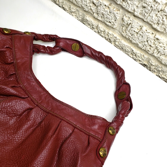 Vintage Lucky Brand Leather Boho Shoulder Handbag - Picture 5 of 5